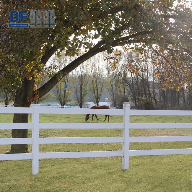 4 Rail Vinyl Fencing